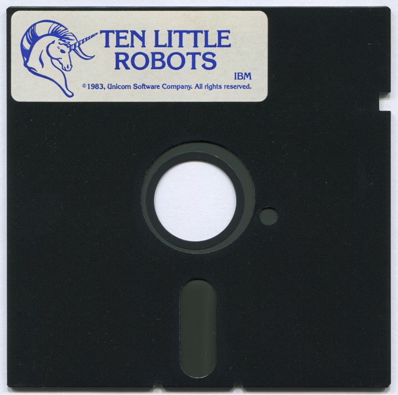 Media for 10 Little Robots (DOS) (Clamshell)