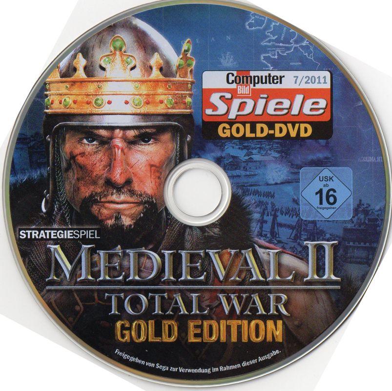 Media for Medieval II: Total War - Gold Edition (Windows) (Computer Bild Spiele 07/2011 cover mount)