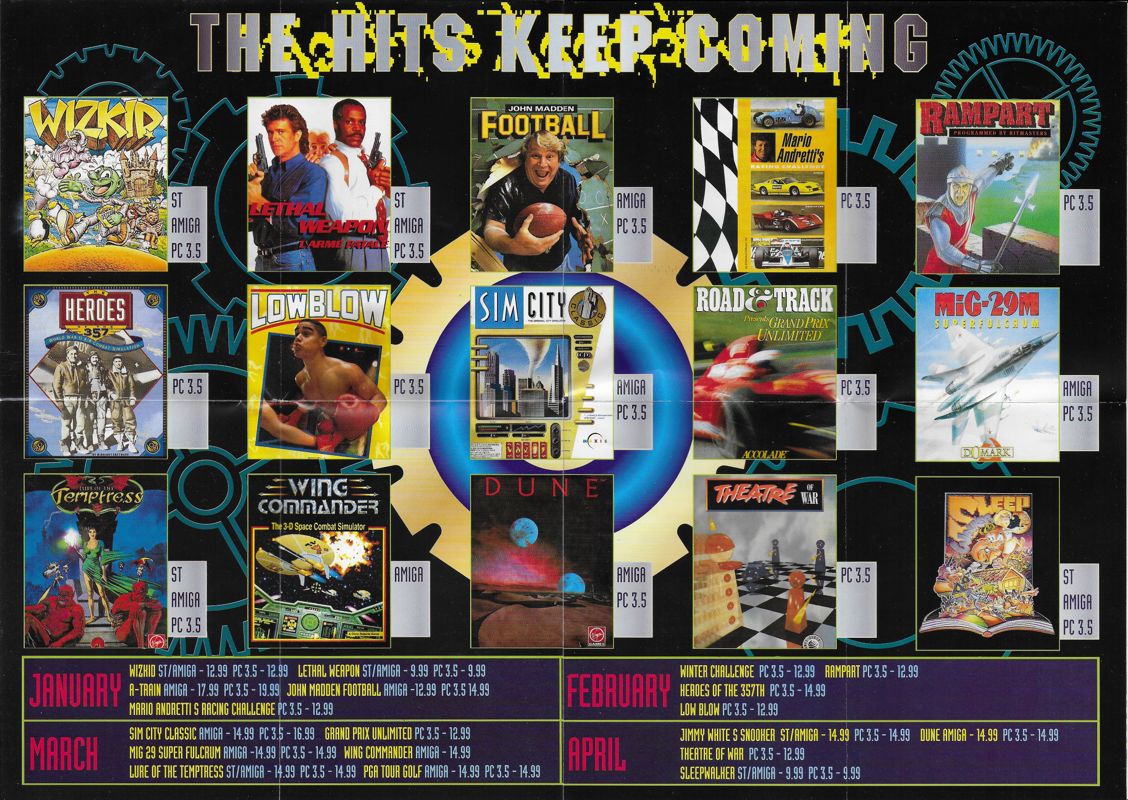 Extras for Lure of the Temptress (DOS) (Hit Squad release): HIT squad catalogue back