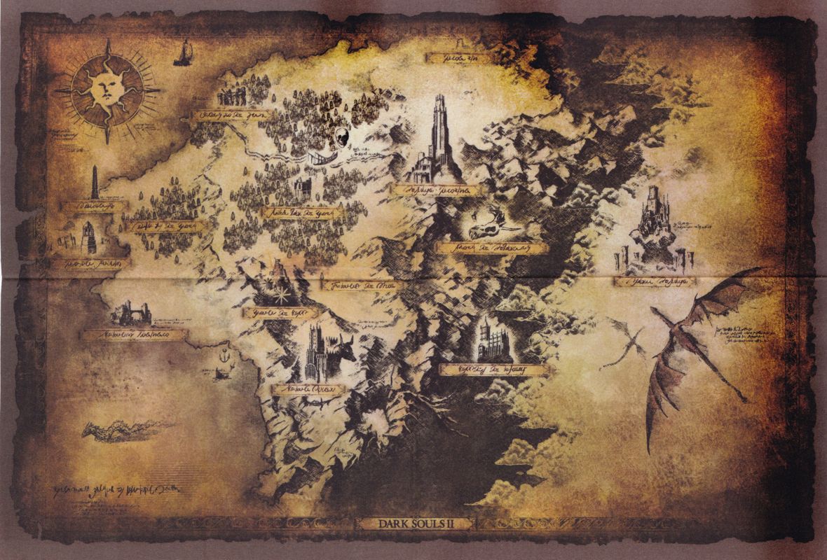 Map for Dark Souls II (Collector's Edition) (Windows): Cloth World Map