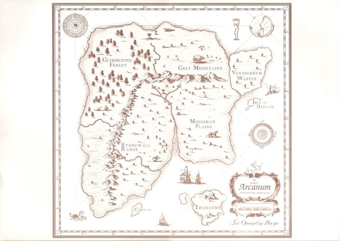 Map for Arcanum: Of Steamworks & Magick Obscura (Windows): The World of Arcanum