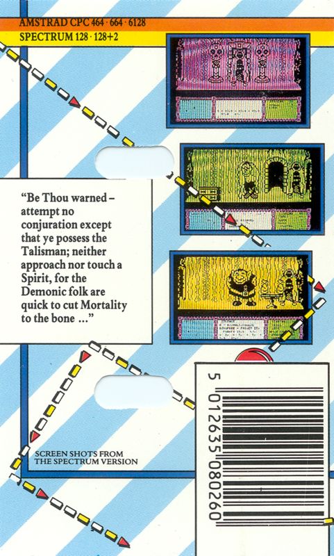 Back Cover for Heavy on the Magick (Amstrad CPC and ZX Spectrum) (Budget Release)