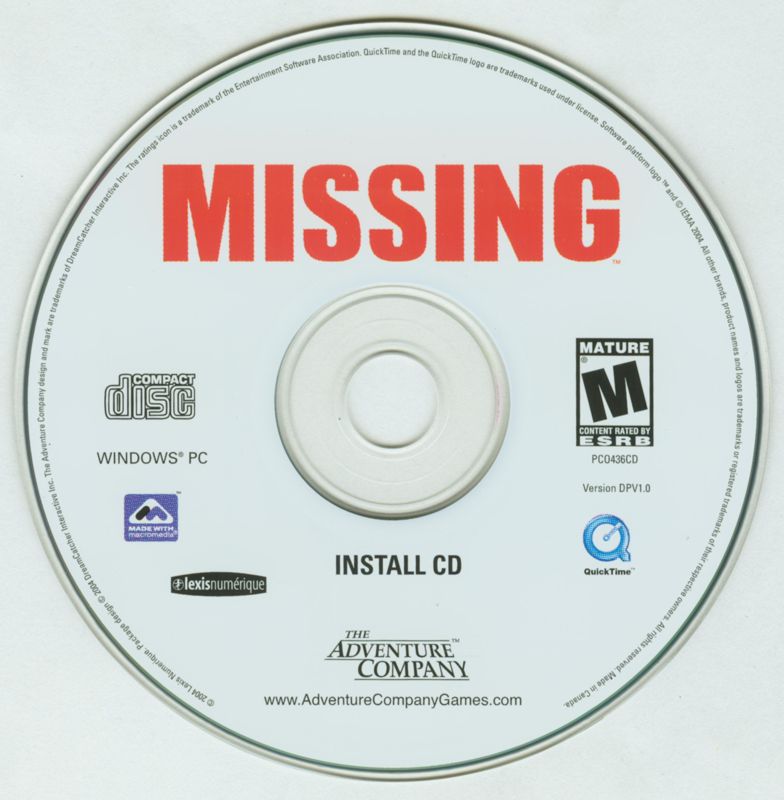 Media for Missing (Windows): Disc 1
