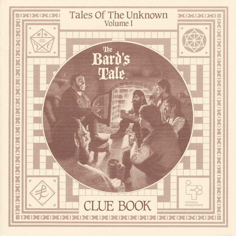 Extras for Tales of the Unknown: Volume I - The Bard's Tale (DOS) (Dual-media release): Clue Book - Front