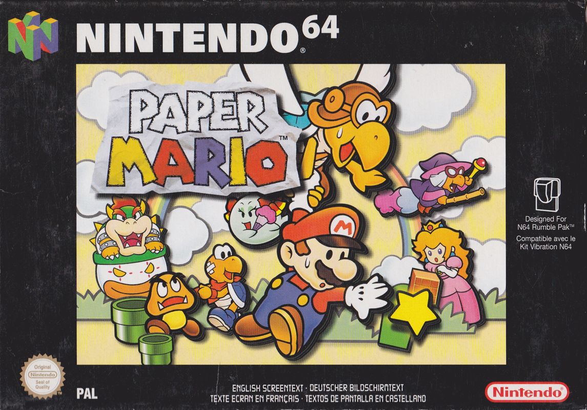 Paper Mario cover or packaging material - MobyGames