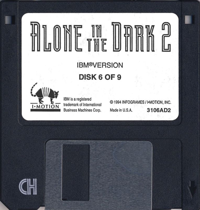 Media for Alone in the Dark 2 (DOS) (Floppy Disk Version): Disk 6