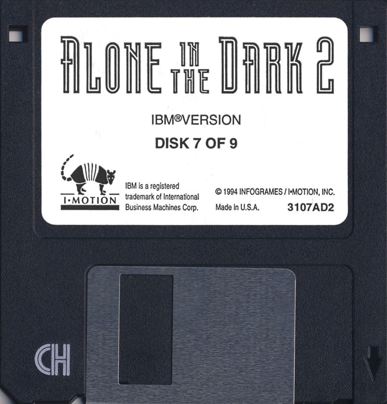 Media for Alone in the Dark 2 (DOS) (Floppy Disk Version): Disk 7