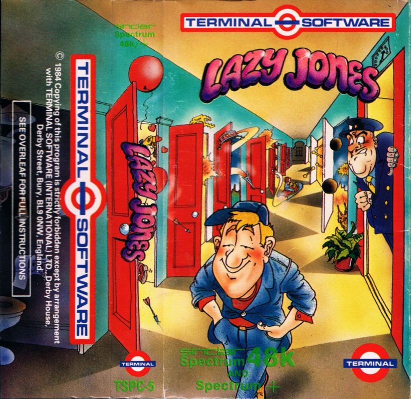 Full Cover for Lazy Jones (ZX Spectrum)
