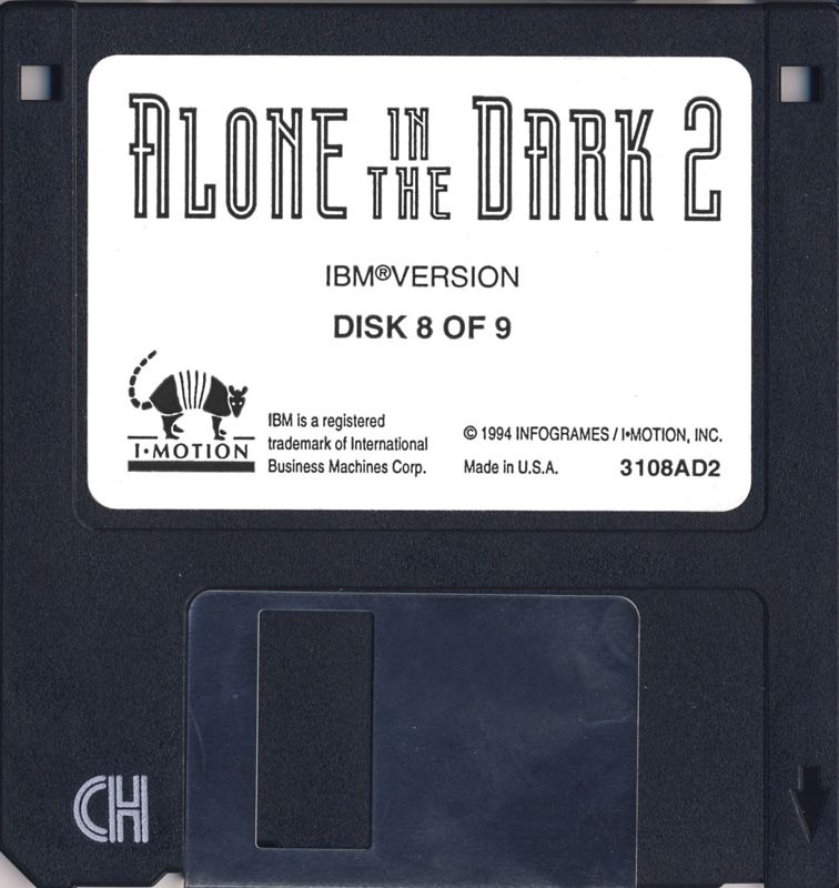 Media for Alone in the Dark 2 (DOS) (Floppy Disk Version): Disk 8