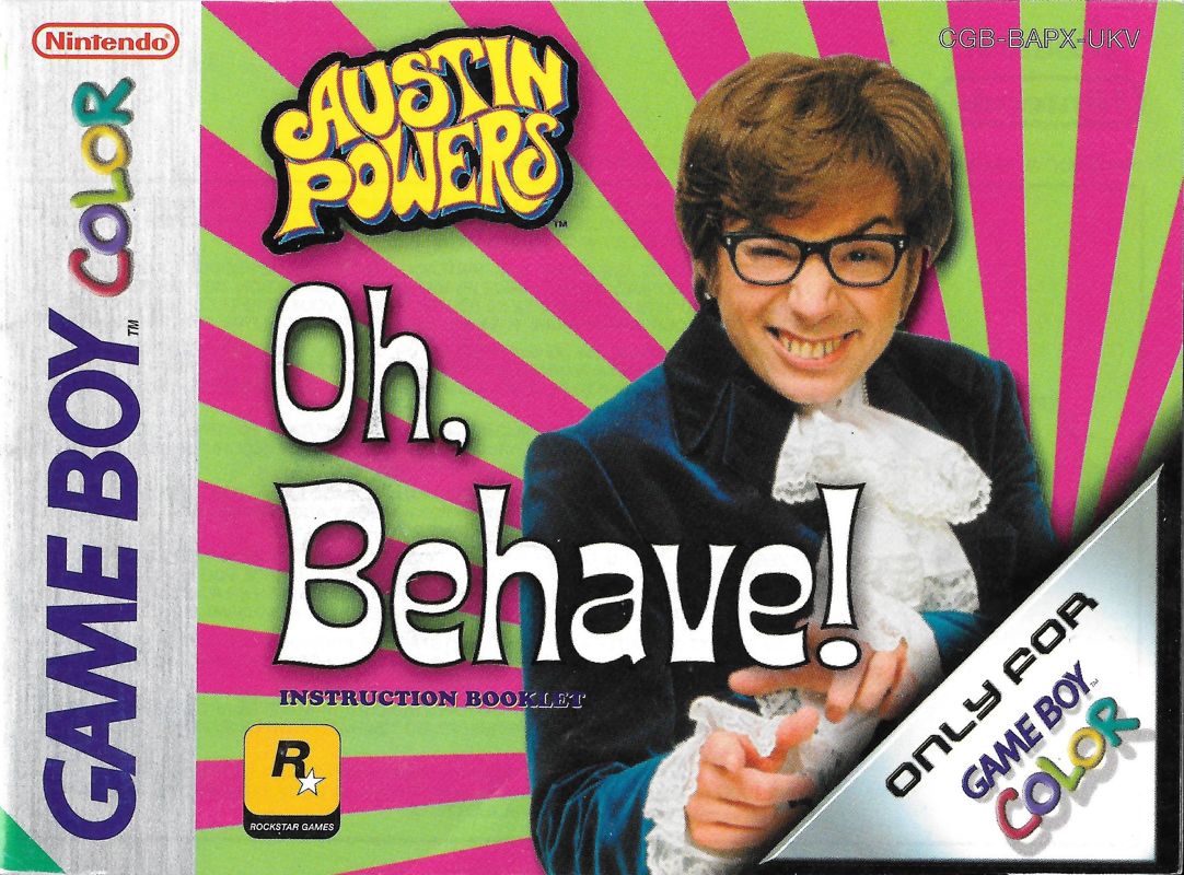 Manual for Austin Powers: Oh Behave! (Game Boy Color): Front