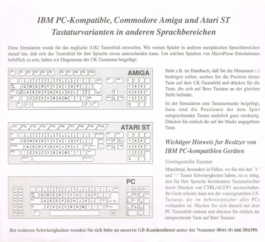 Reference Card for This Means War! (Windows 16-bit)