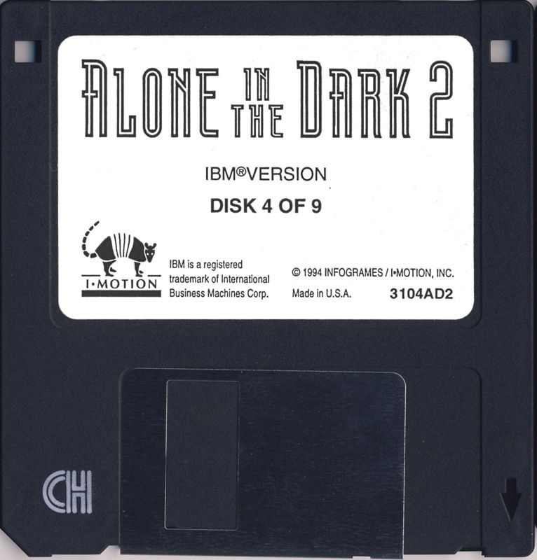 Media for Alone in the Dark 2 (DOS) (Floppy Disk Version): Disk 4