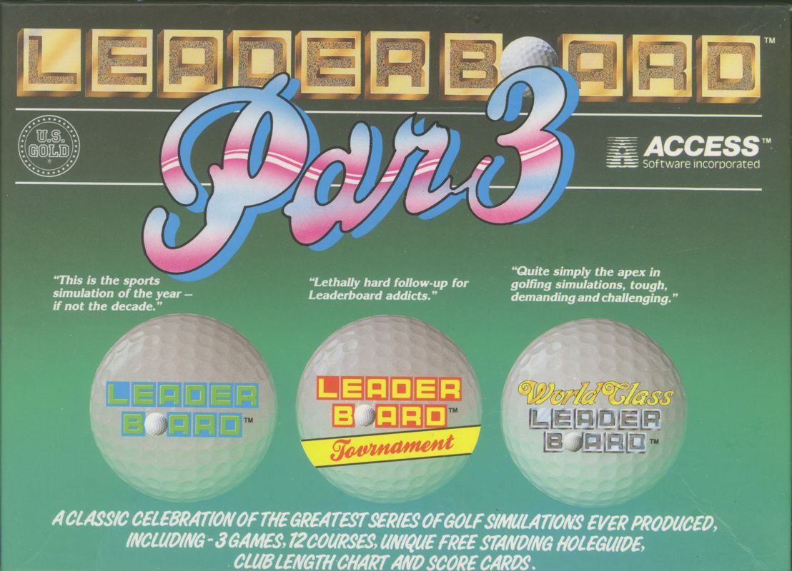 Front Cover for Leader Board Par 3 (ZX Spectrum)