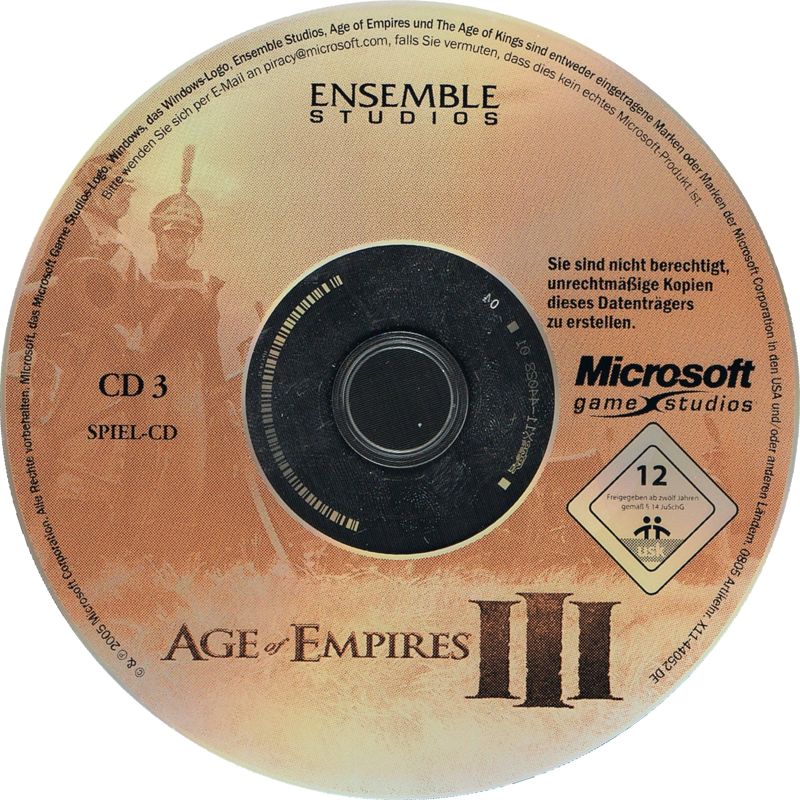 Media for Age of Empires III (Windows): Game Disc 1