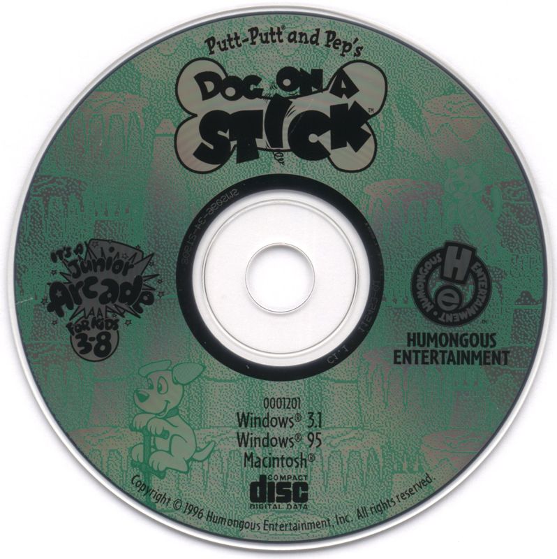 Media for Putt-Putt and Pep's Dog on a Stick (Macintosh and Windows and Windows 3.x)