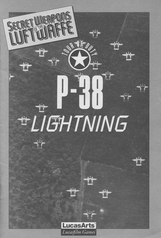 Manual for P-38 Lightning Tour of Duty (DOS): Front