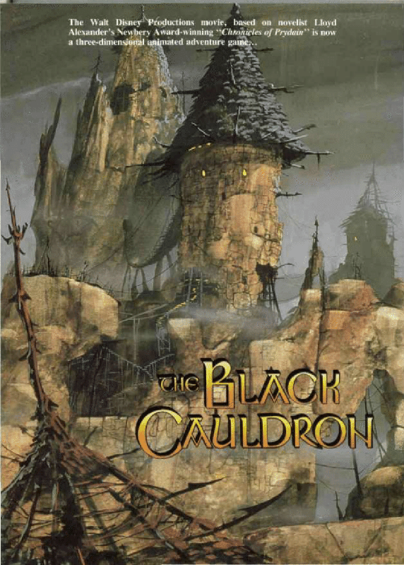 Manual for The Black Cauldron (DOS) (Version 2.10): Front