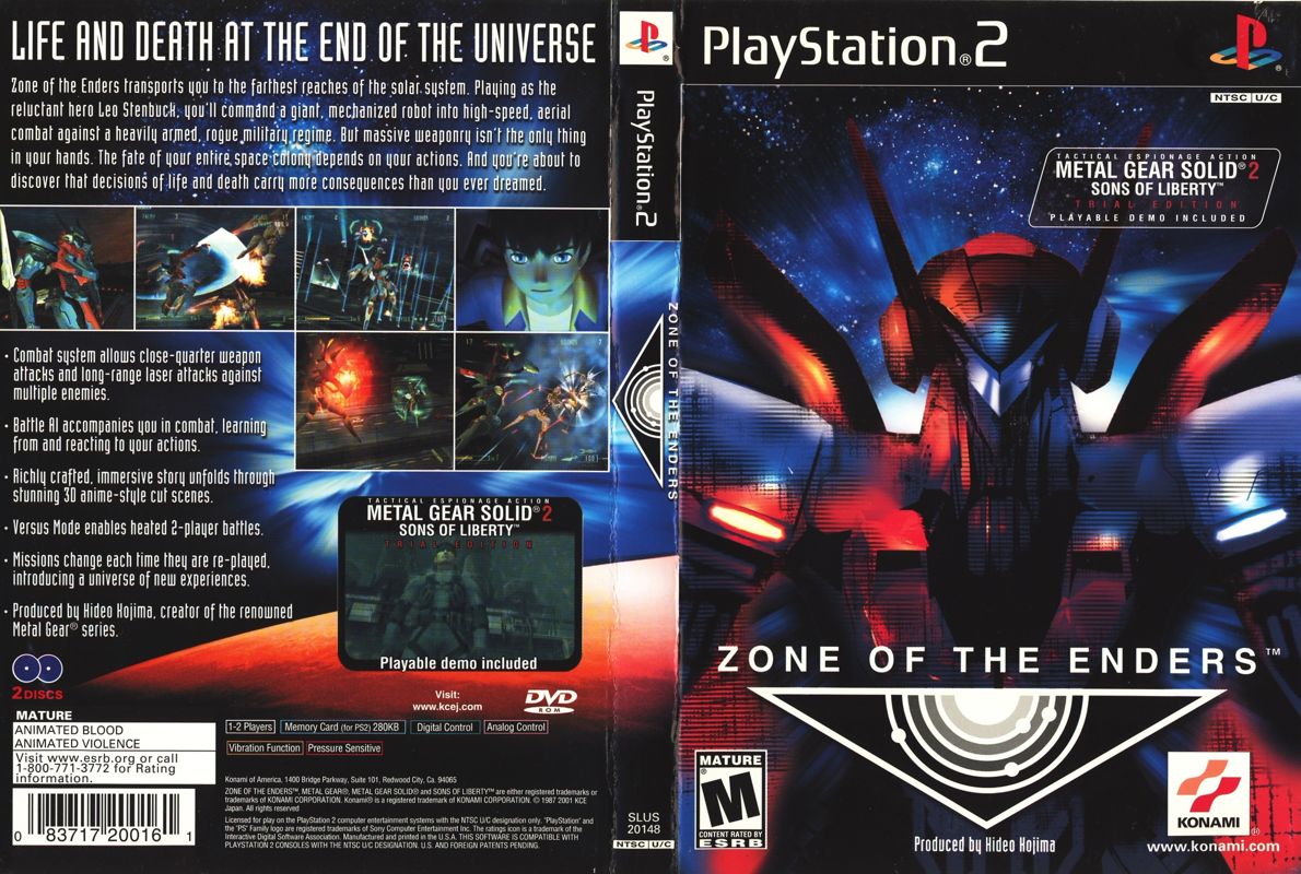 Full Cover for Zone of the Enders (PlayStation 2)