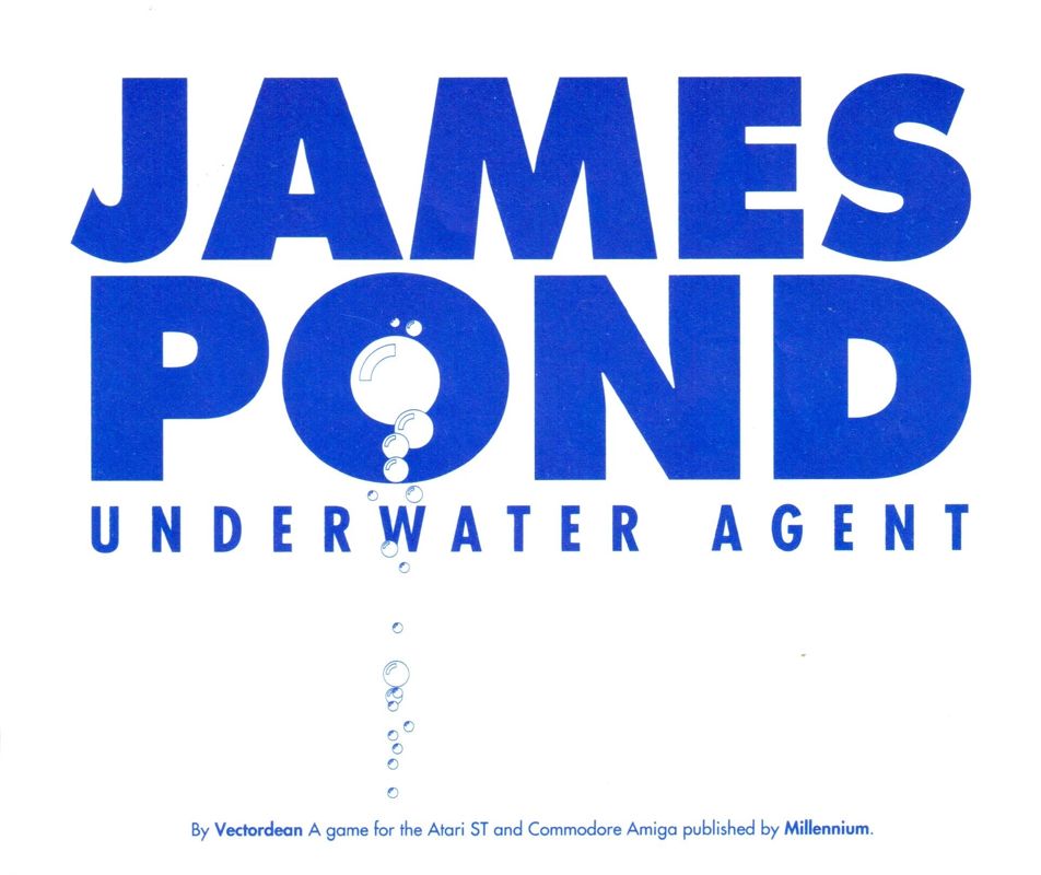 Manual for James Pond: Underwater Agent (Amiga)