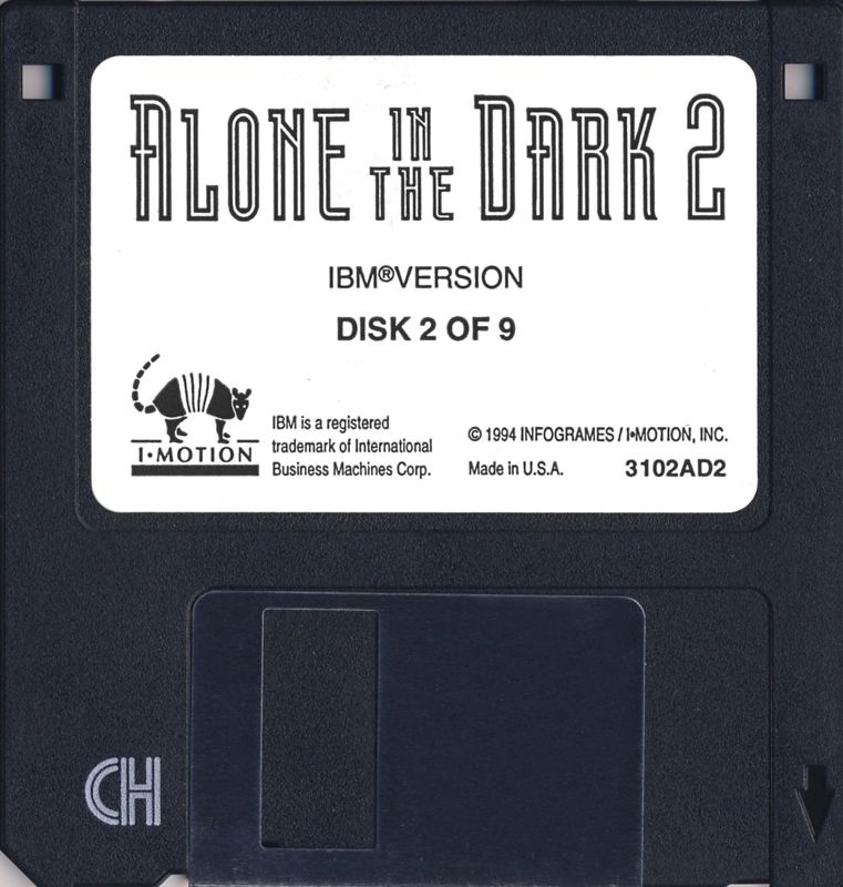 Media for Alone in the Dark 2 (DOS) (Floppy Disk Version): Disk 2