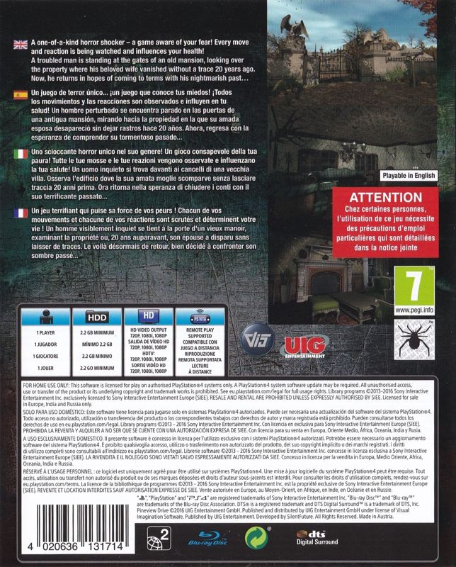 Back Cover for Pineview Drive (PlayStation 4)