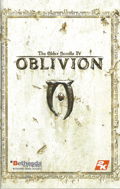 Manual for The Elder Scrolls IV: Oblivion (Collector's Edition) (Windows): Front