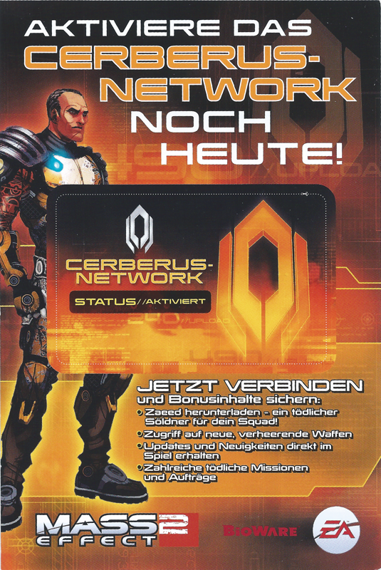 Other for Mass Effect 2 (Windows): DLC Voucher - Front