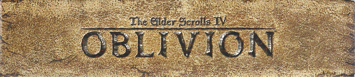 Spine/Sides for The Elder Scrolls IV: Oblivion (Collector's Edition) (Windows): Top