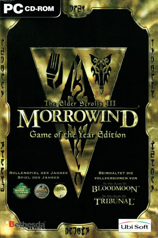 Manual for The Elder Scrolls III: Morrowind - Game of the Year Edition (Windows): Front