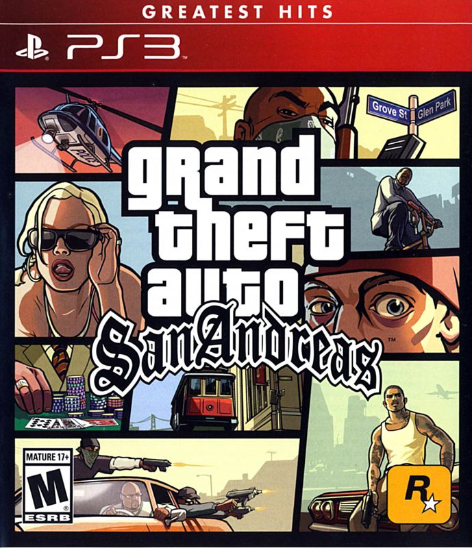 Front Cover for Grand Theft Auto: San Andreas (PlayStation 3) (Greatest Hits release)