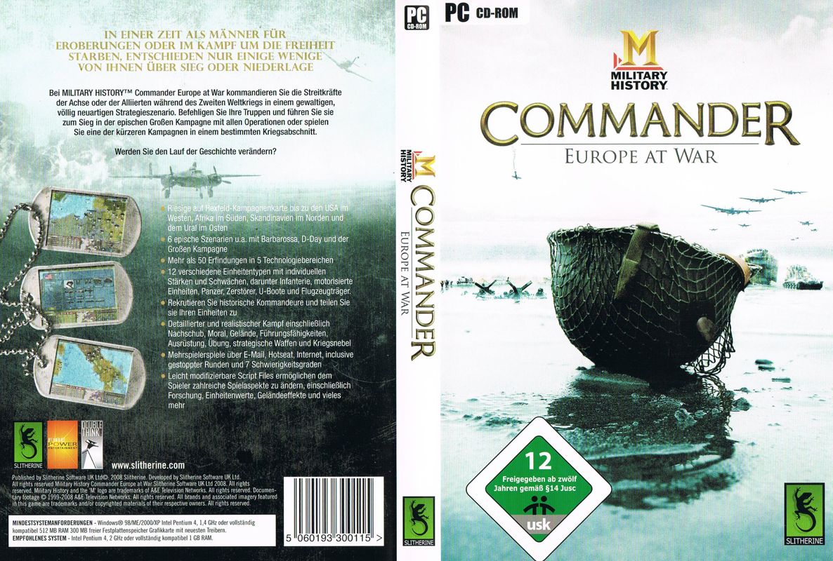 Full Cover for Commander: Europe at War (Windows) (re-release)