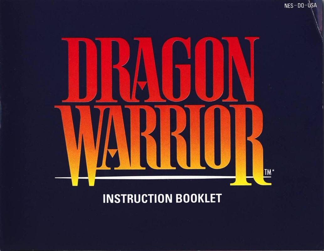 Manual for Dragon Warrior (NES): Front