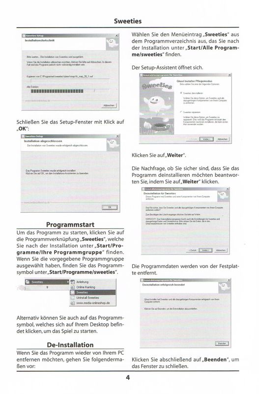 Manual for Sweeties (Windows): Back