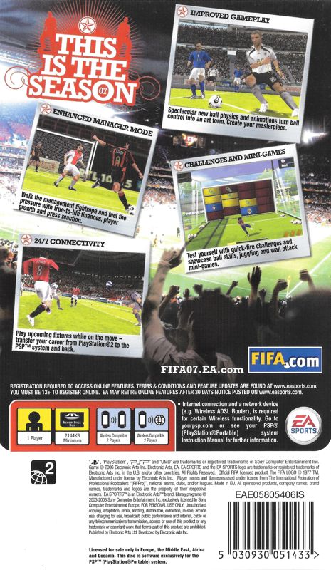 Fifa Soccer 07 Cover Or Packaging Material Mobygames