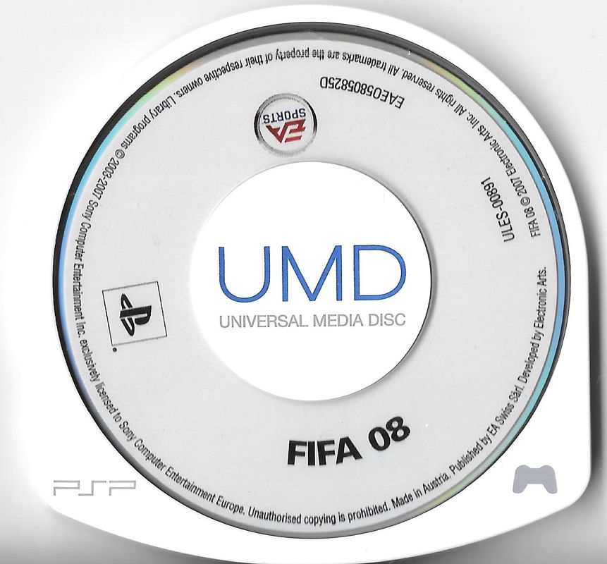 Media for FIFA Soccer 08 (PSP)