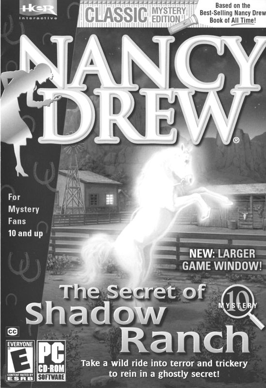 Manual for Nancy Drew: The Secret of Shadow Ranch (Windows): Front