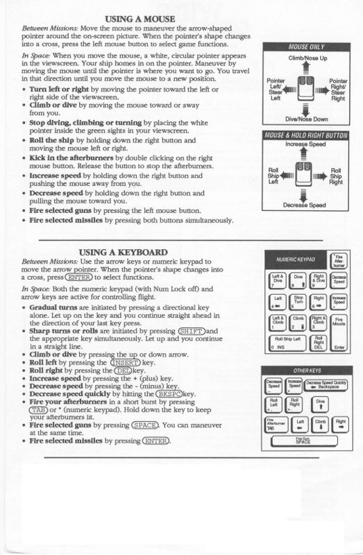 Reference Card for Wing Commander 1+2 (Macintosh and Windows) (GOG.com release): Wing Commander II - Back