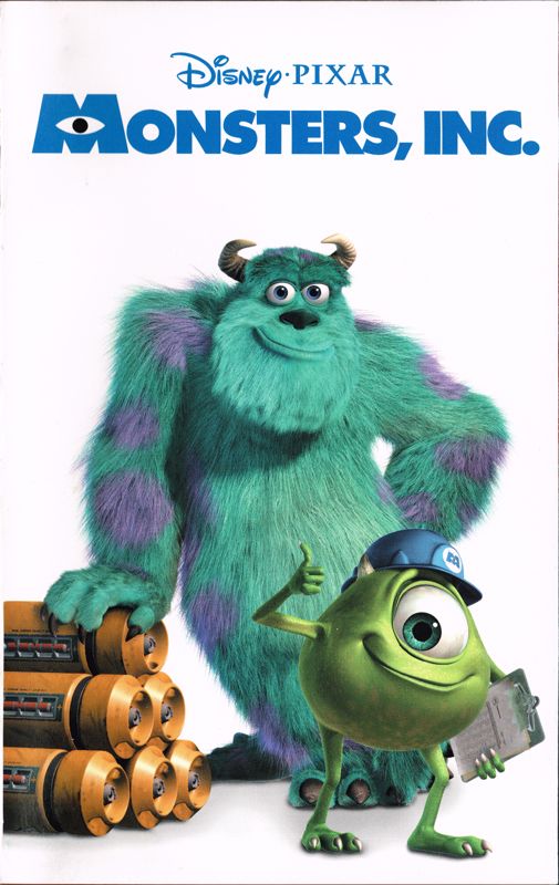 Manual for Disney•Pixar Monsters, Inc. (PlayStation 2): Front