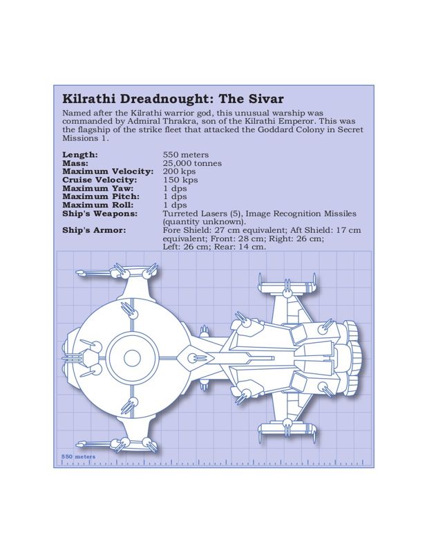 Extras for Wing Commander 1+2 (Macintosh and Windows) (GOG.com release): Ship Info - Kilrathi Dreadnought: The Sivar