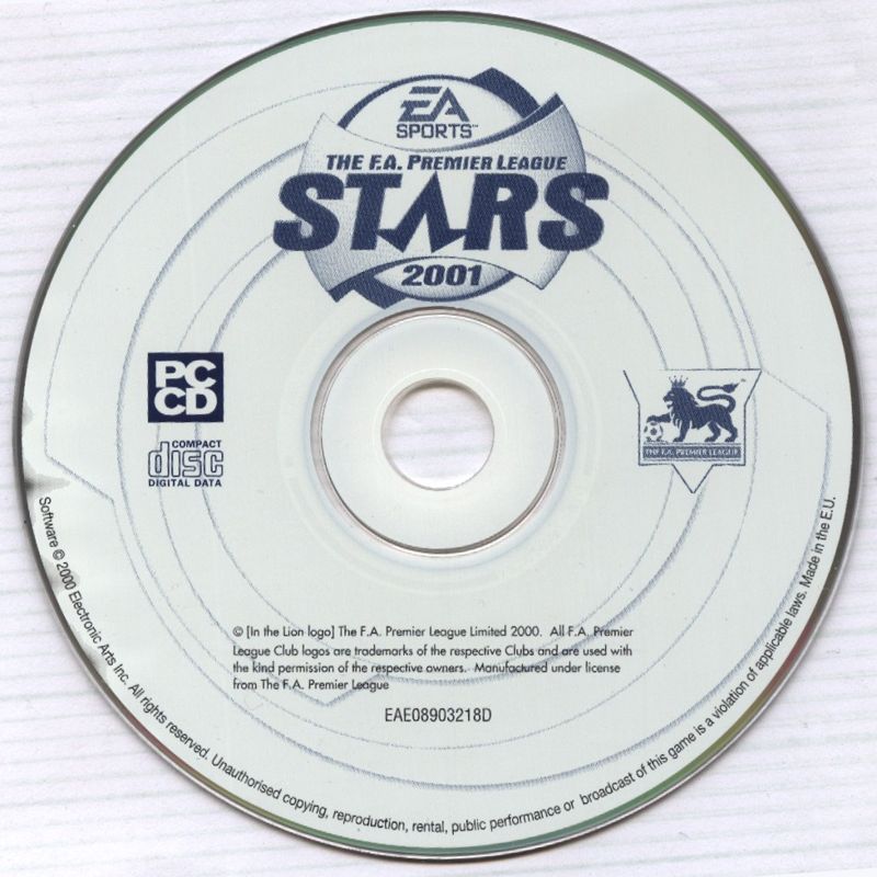 Media for The F.A. Premier League Stars 2001 (Windows)