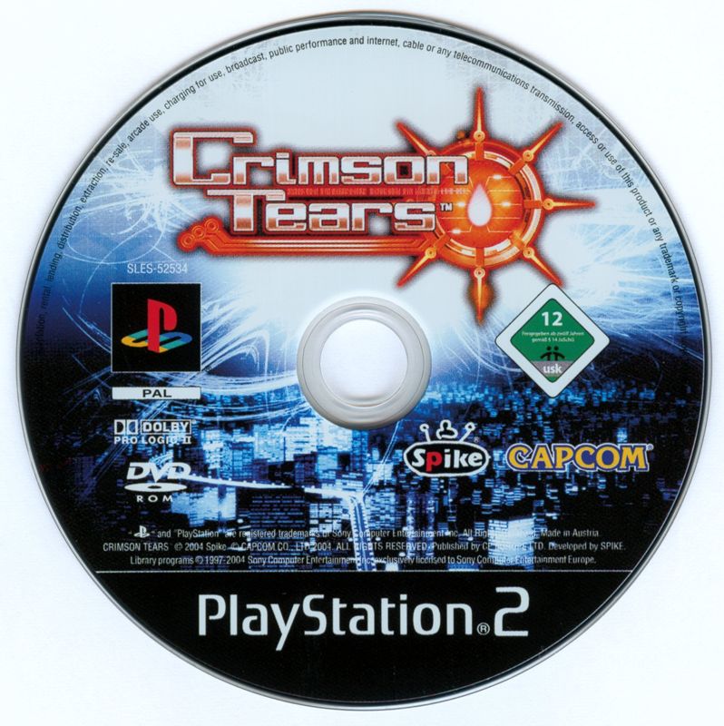 Media for Crimson Tears (PlayStation 2)