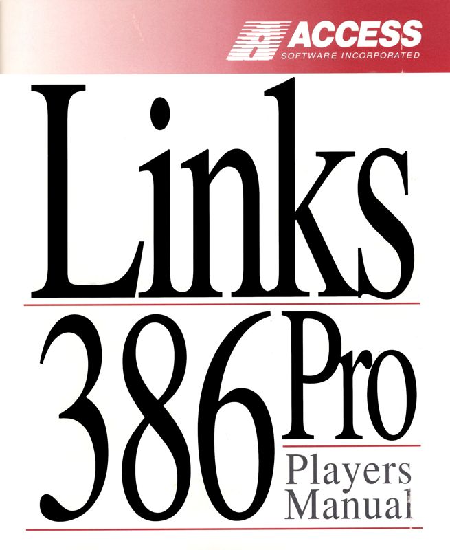 Manual for Links 386 Pro (DOS): Front