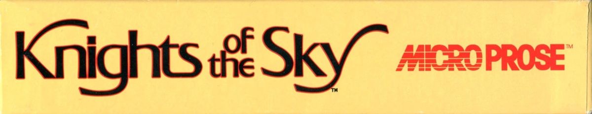 Spine/Sides for Knights of the Sky (DOS): Top
