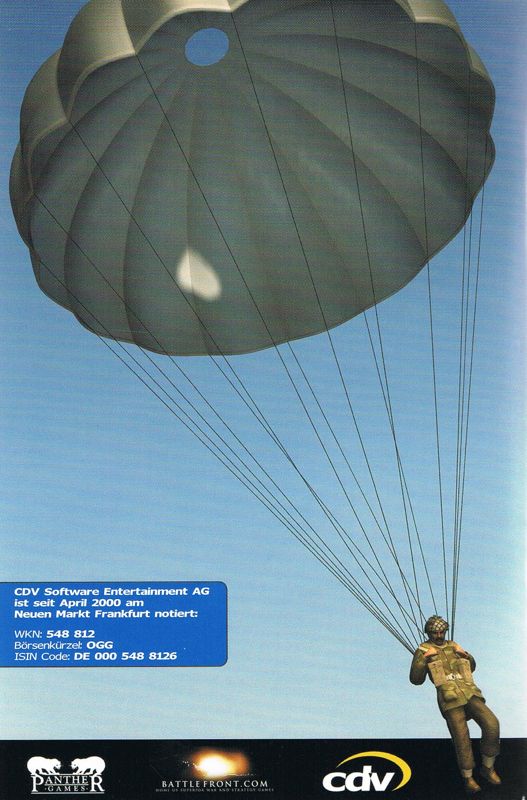 Manual for Airborne Assault: Red Devils Over Arnhem (Windows): Back