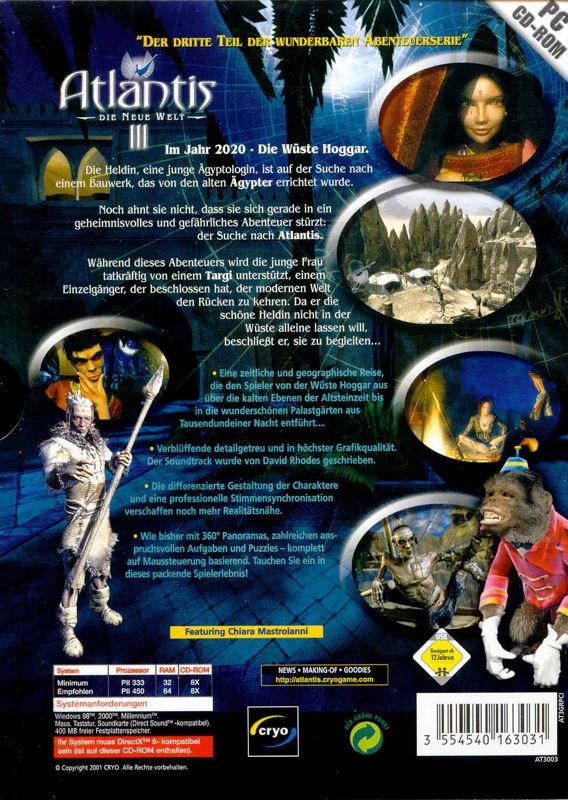Back Cover for Beyond Atlantis II (Windows)