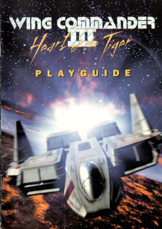 Manual for Wing Commander III: Heart of the Tiger (DOS) (cd rom Classics release): Front