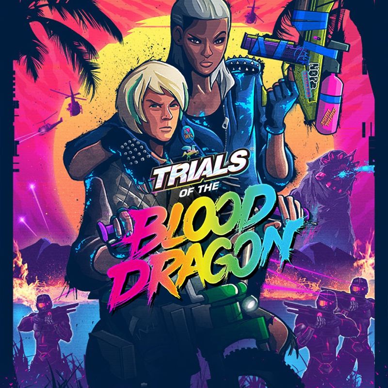 Front Cover for Trials of the Blood Dragon (PlayStation 4) (PSN (SEN) release)