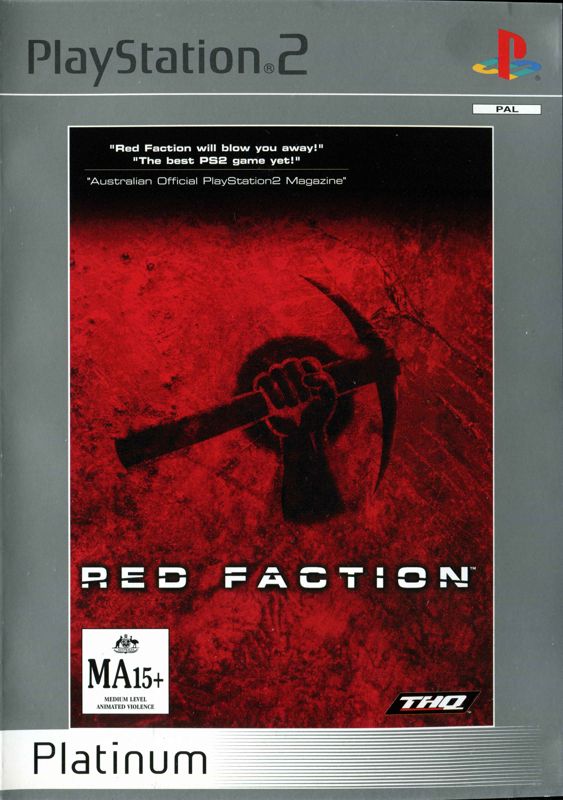 Front Cover for Red Faction (PlayStation 2) (Platinum release)