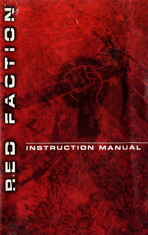 Manual for Red Faction (PlayStation 2) (Platinum release): Front