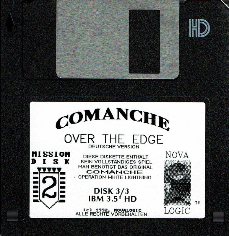 Media for Comanche: Over the Edge (DOS): Disk 3